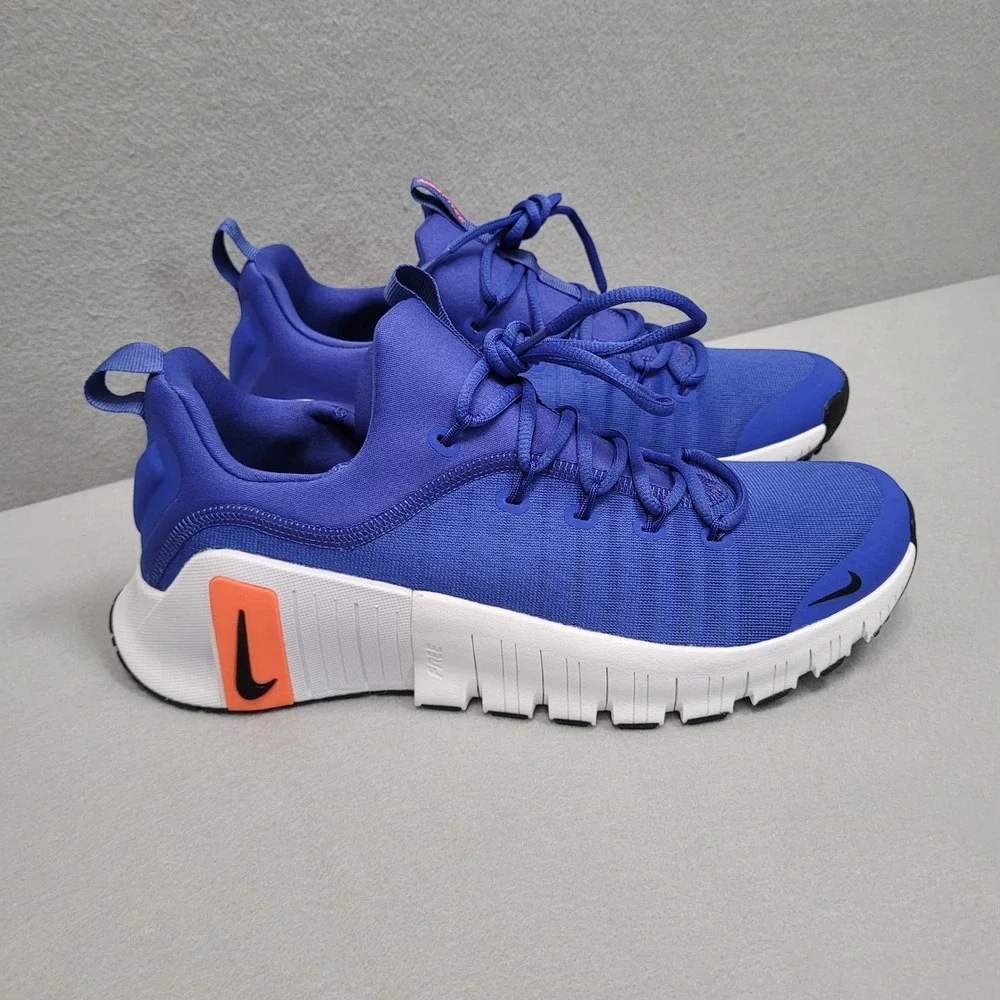 Nike Free Metcon 6 Mens Training Shoes Blue Orange FJ7127-401 Size 11.5